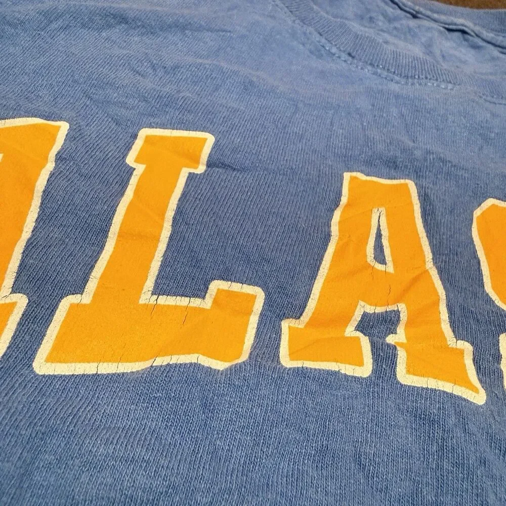 Alaska Mens TShirt M Medium Light Blue Tee Shirt Short Sleeve